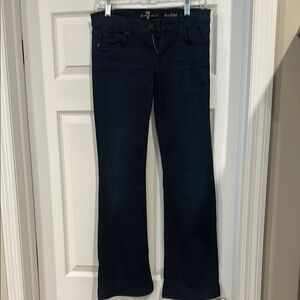 7 for all mankind Women's Dark Blue Jeans